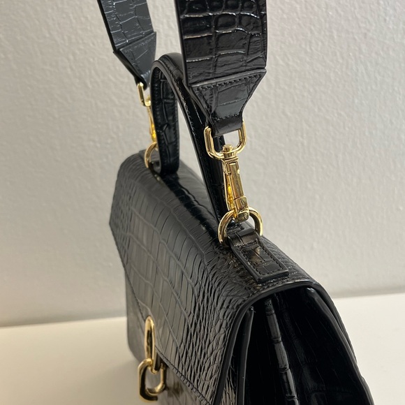 New-  Bing Dana croc effects Embossed bag - Picture 11 of 16